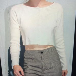 Brandy Melville white Athelia top